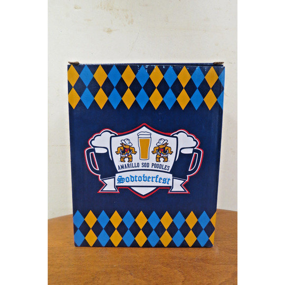 Amarillo Sod Poodles MiLB Minor League Baseball Ceramic Beer Stein New NIB - Picture 5 of 7